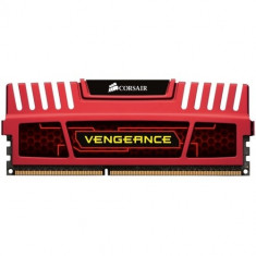 Memorie Corsair 8GB, DDR3, 1600MHz, radiator rosu foto