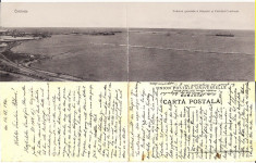 Constanta- Portul . Vapoare. Carte postala dubla. Clasica.RR foto