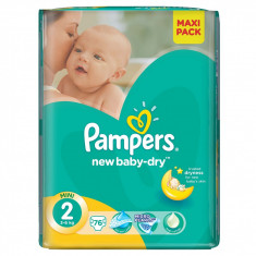 PAMPERS Scutece New Baby 2 Value Pack 76 buc foto