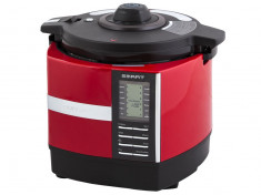 Aparat de gatit cu abur Oursson Multicooker cu Presiune Inalta MP5015PSD/RD, Rosu foto