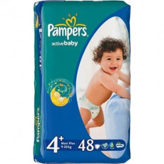 PAMPERS Scutece Active Baby 4 Maxi Plus Value Pack 48 buc foto