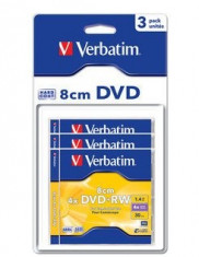 Verbatim DVD+RW Verbatim 3 bucati, 4x, 1.46GB, 8 cm foto