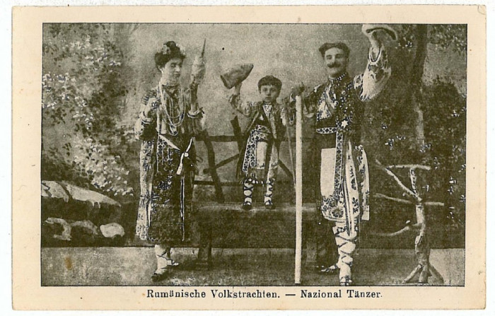 2946 - Ethnic, folk dance, Port Popular - old postcard - used - 1917