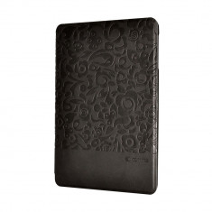 Husa iPad Mini 3 Comma Charming Black (motiv floral embosat) foto