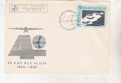 bnk fil Polonia FDC 1969 - aerofilatelie - LOT 1929 1969 foto