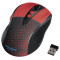 Mouse Hama Knallbunt 2.0, optic wireless, rosu