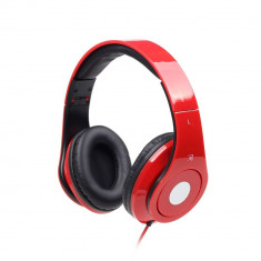 Casti Gembird Detroit headphones cu microfon, rosii foto