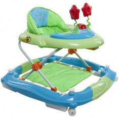 Premergator Ocean Animals cu sistem de balansare - Sun Baby - Albastru cu Verde foto