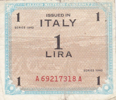 ITALIA 1 lira 1943 VF-!!! foto