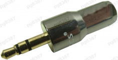 Mufa jack 3,5 mm, stereo, metalic-121111 foto