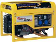 STAGER generator GG 7500-3, open frame, benzina, 6.3 kW foto