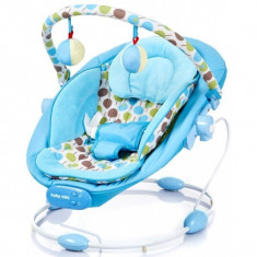 Baby Mix leagan muzical cu vibratii Grand Confort, 0-1 an, maxim 9 kg, albastru foto