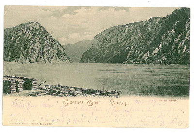 2932 - ORSOVA, Danube KAZAN - old postcard - used - 1907 foto
