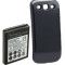 Baterie extinsa 4500 mah + capac spate negru pentru Samsung Galaxy S3