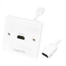 LogiLink Priza HDMI de perete cu 1 port HDMI, Logilink foto