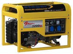 STAGER generator GG 4800E+B, open frame, benzina, 3.8 kW foto