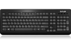 Tastatura DeLux DLK-3110U, neagra, USB 2.0 foto
