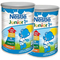 NESTLE JUNIOR Pachet lapte praf Nestle Junior1+ 2*400g (12-24 luni) foto