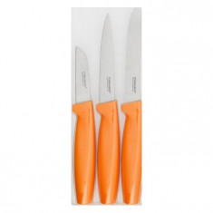 Fiskars Set cutite mici 3buc, portocalii foto