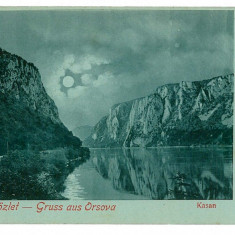 2926 - ORSOVA, Danube Kazan, Litho - old postcard - unused