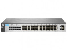 Switch HP 1810-24 v2, 24 porturi, 10/100/1000 Mbps + 2 SFP, Web Managed foto