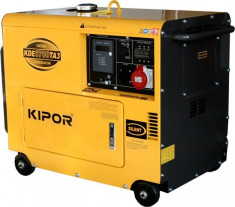 KIPOR generator insonorizat KDE 6700 TA3, diesel, 5.5 kW, fara automatizare foto