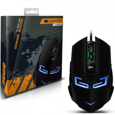 Mouse Canyon CND-SGM7B Tyrant Gaming, optic USB, 3200dpi, negru foto