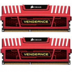 Memorie Corsair Vengeance, 8GB, DDR3, 1866MHz, CL9 Dual channel kit, Rosu foto