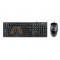 Tastatura A4Tech KRS-85 + Mouse OP-720-B USB, Black