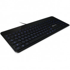 Tastatura Canyon CNS-HKB5US Slim Multimedia, iluminata, USB foto
