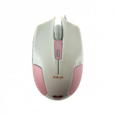 Mouse E-Blue Cobra Type-S, Optic, 2400 dpi, Roz foto