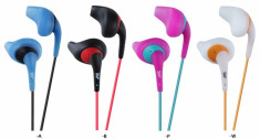 Casti JVC Gummy Sport HA-EN10-W, intraauriculare, albe foto