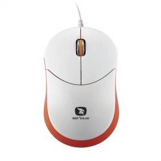 Mouse Serioux mini Seria Rainbow 680, 1000dpi, alb / orange foto