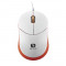 Mouse Serioux mini Seria Rainbow 680, 1000dpi, alb / orange