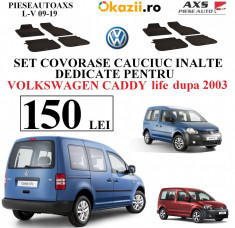 Set covorase CAUCIUC dedicate inalte, VOLKSWAGEN CADDY life dupa 2003, NOU foto