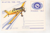 Bnk fil Polonia 1978 intreg postal - aerofilatelie - PZL 1928 1978