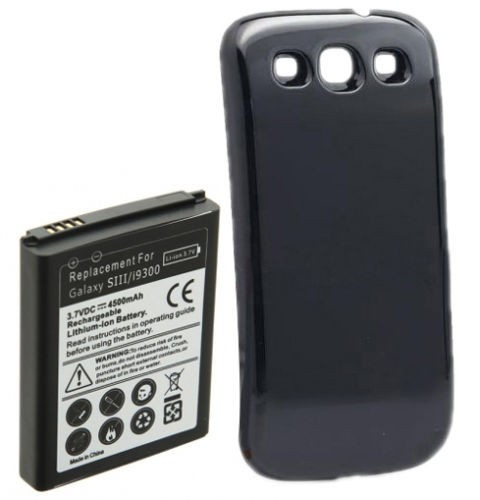 Baterie extinsa 4500mAh capac negru pt Samsung Galaxy S3 i9300 s3 neo,  Li-ion | Okazii.ro