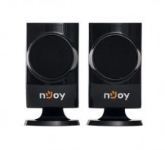 Boxe nJoy Troly, sistem 2.0, 6W RMS, negre foto