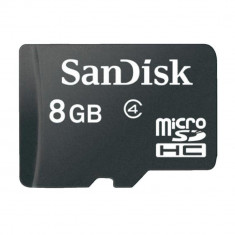 Card memorie SanDisk Micro SD, 8GB, clasa 4 foto