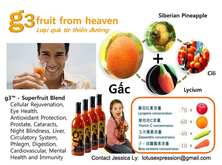 G3 - Gac - Fructul din rai ! Antioxidant ce creste imunitatea organismului  | arhiva Okazii.ro