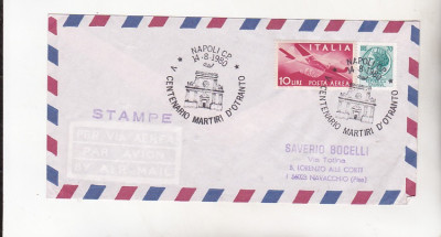 bnk cp Italia 1804 plic special aerofilatelie Centenario Martiri d`Otranto foto
