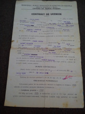 CONTRACT DE UCENICIE 1938 -1941 , JUD. TARNAVA MARE foto