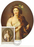 % ilustrata maxima -MARIE LOUISE-Portretul doamnei d Aguesseau-prima zi, Romania de la 1950