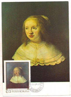 % ilustrata maxima -REMBRANDT-Portret de femeie-prima zi foto