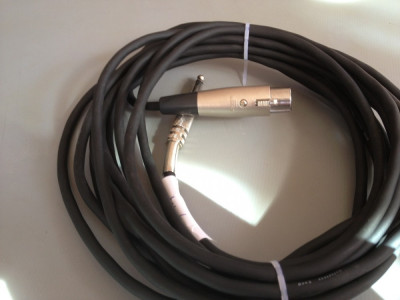 cablu KLOTZ de microfon cu mufe XLR CANNON si JACK - 7 M lungime / IMPECABIL foto