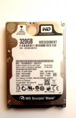 HARD DISK LAPTOP WD Scorpio Black 320 GB - TRANSPORT GRATUIT foto