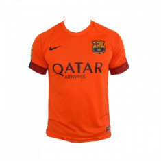 Tricou fotbal Messi Fc Barcelona portocaliu LICHIDARE DE STOC vara 2015 pret mic foto