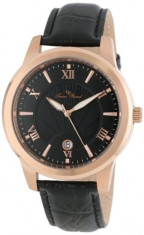 Lucien Piccard Men&amp;#039;s LP-10046-RG-01 Black | 100% original, import SUA, 10 zile lucratoare a42707 foto