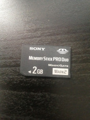 Memory stick PRO Duo Sony 2GB foto