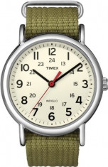 Timex Unisex T2N651KW Weekender Olive | 100% original, import SUA, 10 zile lucratoare a42707 foto